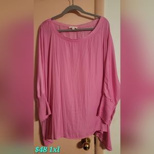 Ee:some Candy Pink Dolman top 1XL